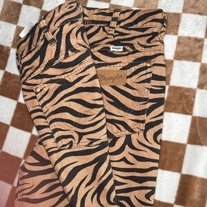 Wrangler Animal Print Denim Pants
